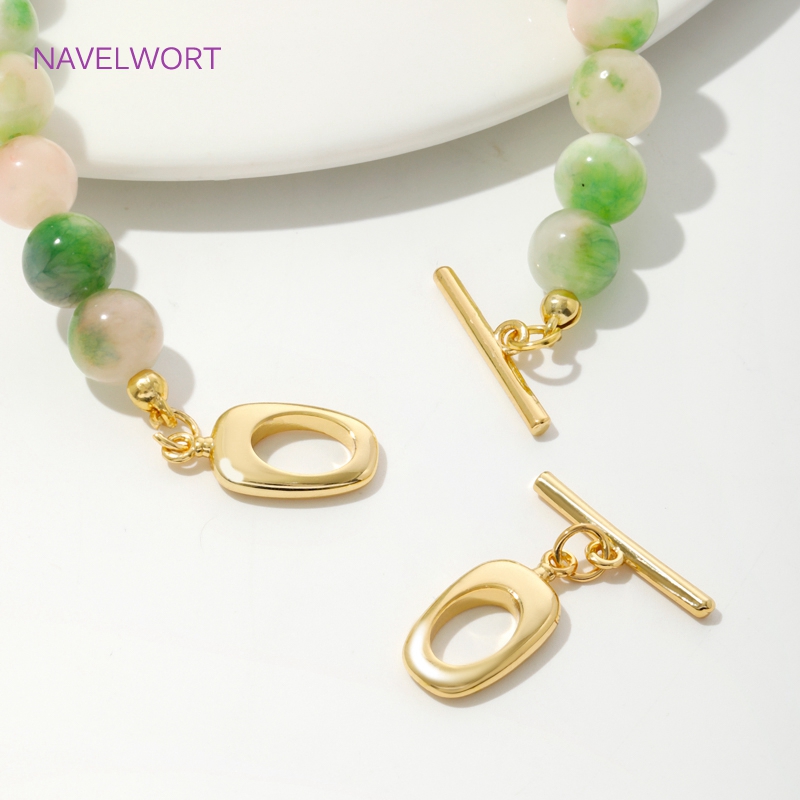 Toggle Clasp Gold - Cierres OT irregulares de latón chapado