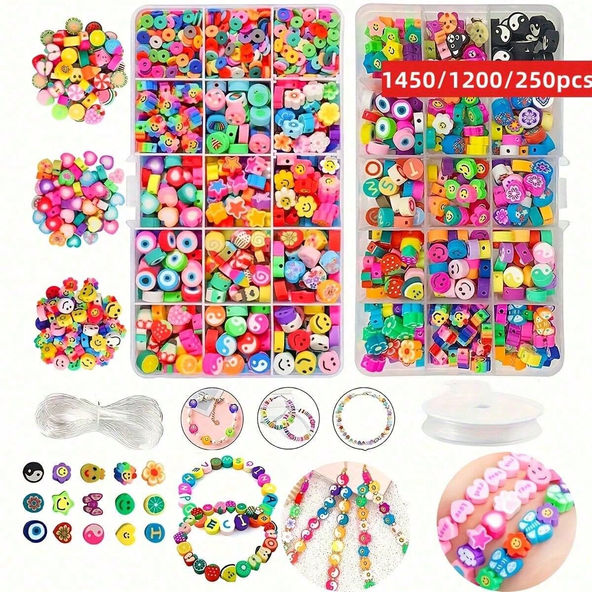 Jewelry Making Set - Juego de 1450/1200/250 Piezas de Cuentas