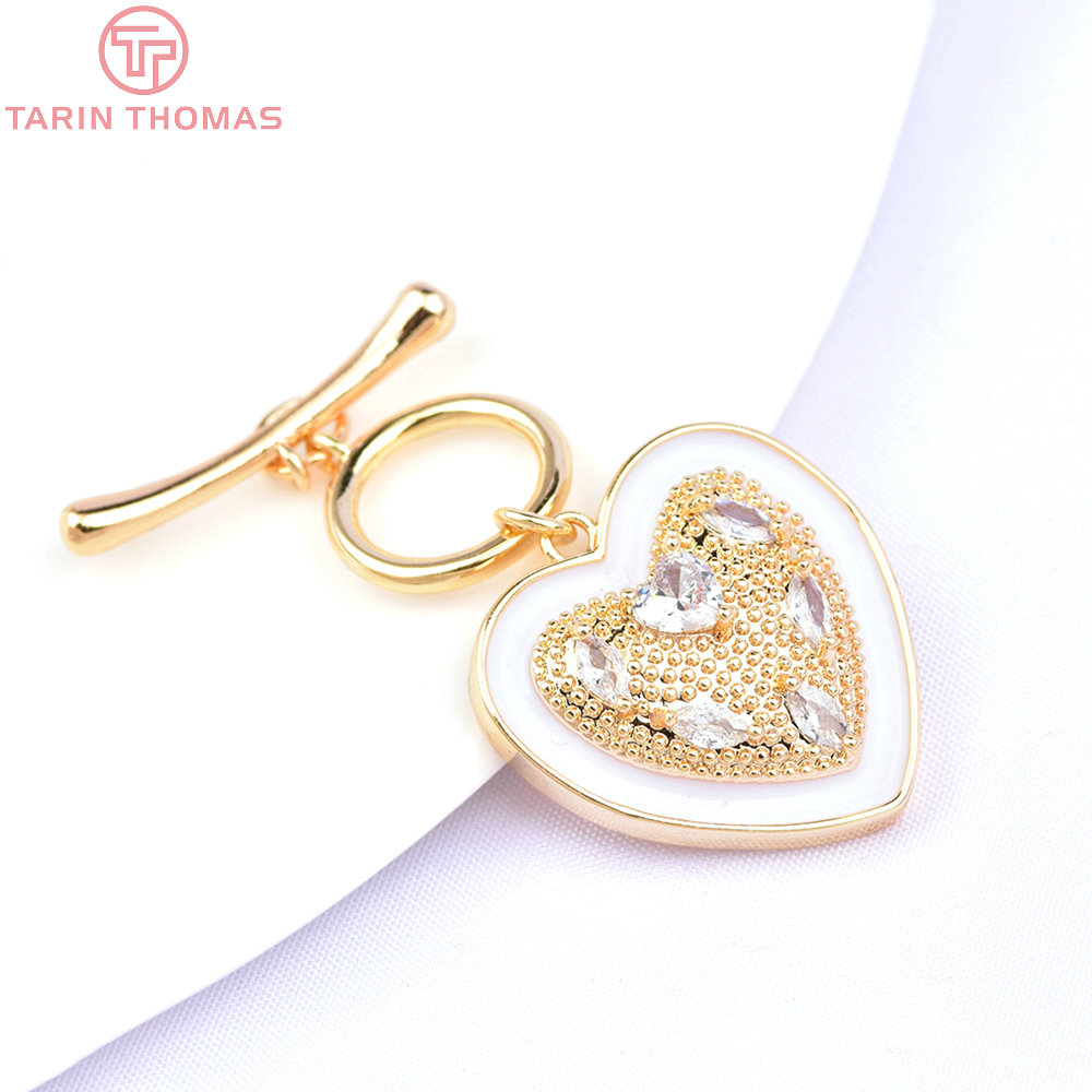 Toggle Clasp Gold - (6395) 2 juegos de Latón chapado