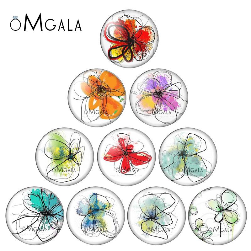 Jewelry Making Drawing - Mezcla de colores arte dibujo flores