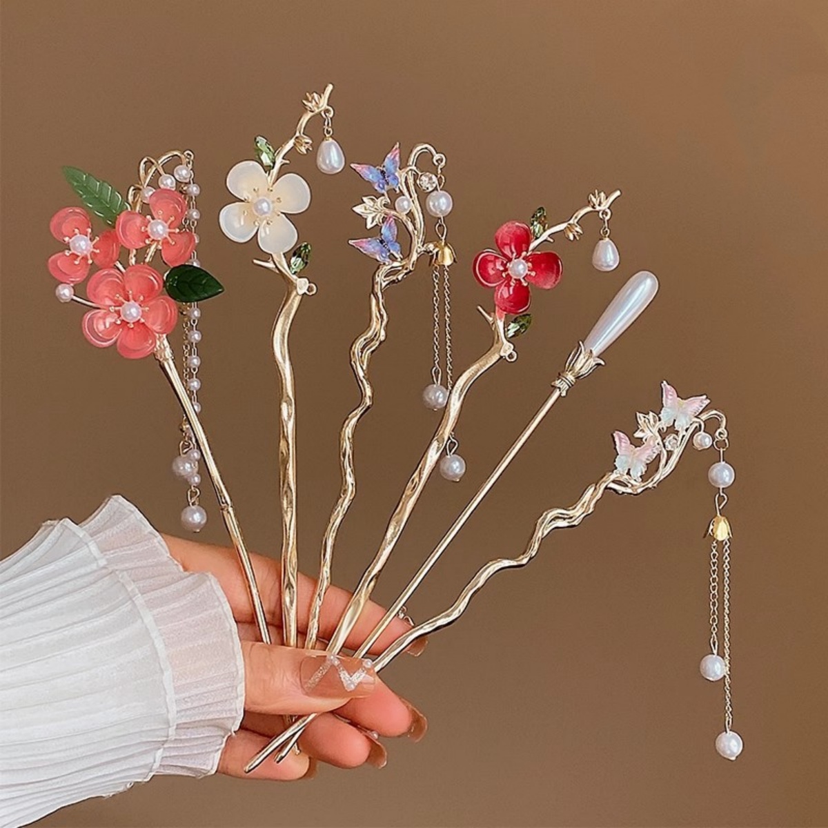 Jewelry Making With Beads - 2025 nueva horquilla de flor para