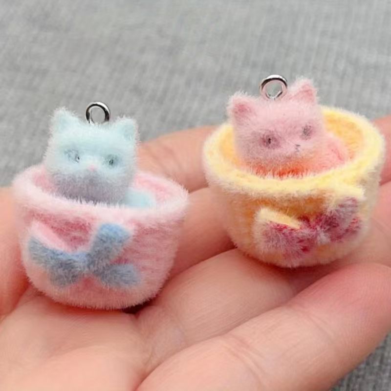 4 colgantes de gato de resina  - Jewelry Making Jewelry reseña y precio