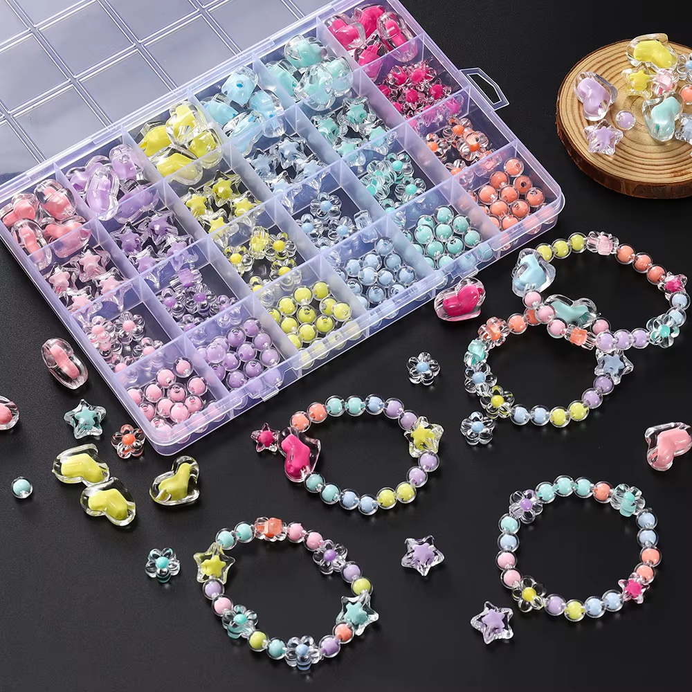 174 piezas/caja de cuentas acr - Jewelry Making Kits For Kids reseña y precio
