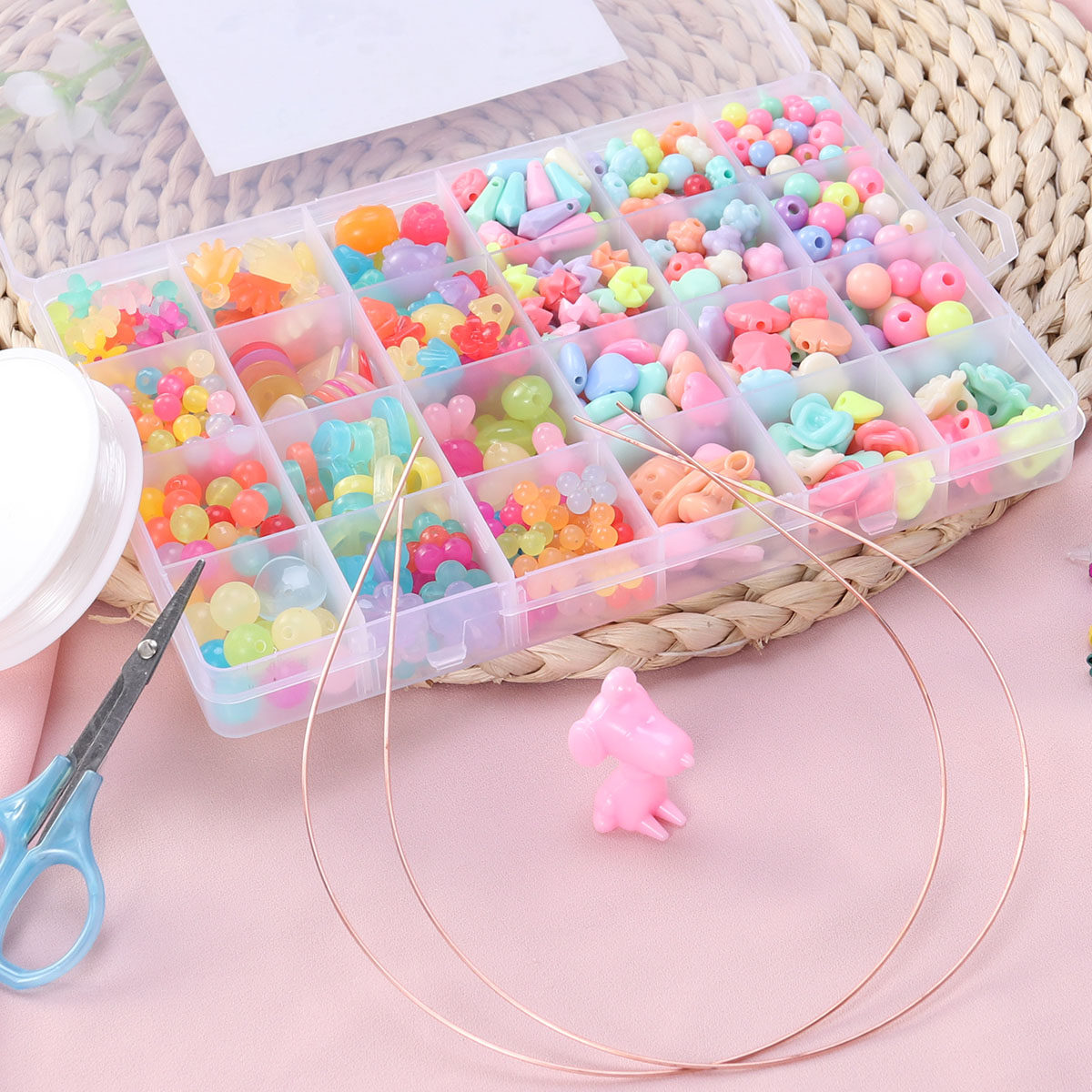 520 piezas de cuentas para hac - Jewelry Making Kits For Kids reseña y precio