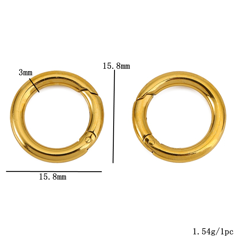2 cierres de acero inoxidable, - Jewelry Making Rings reseña y precio