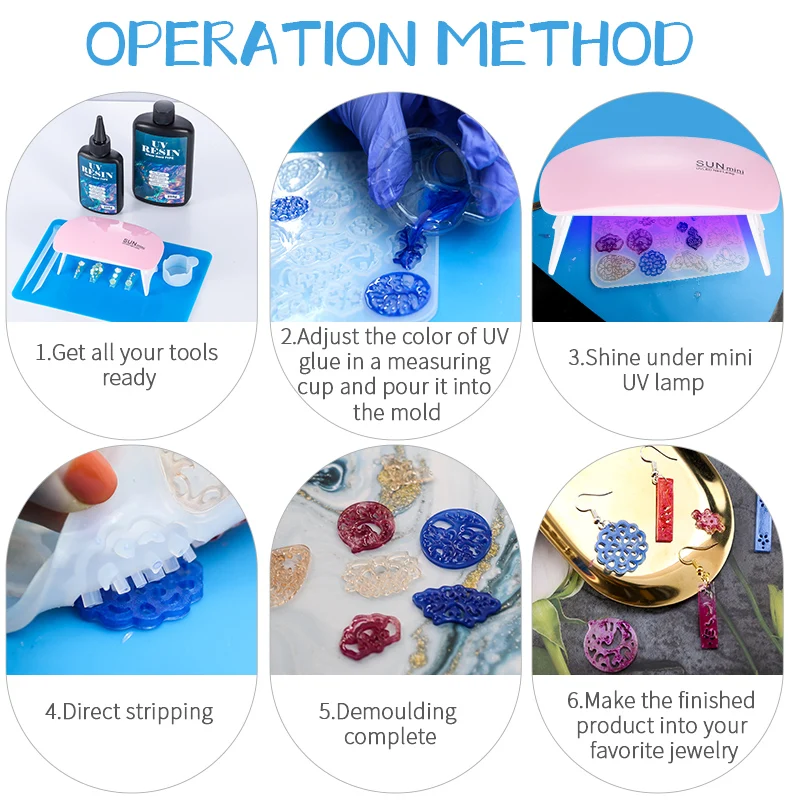 Kit de pegamento de resina UV  - Jewelry Making Online reseña y precio