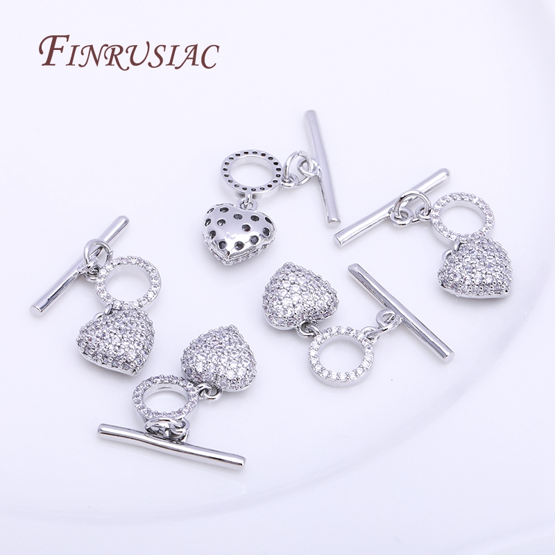 Broche OT de circonita con inc - Toggle Clasp Gold reseña y precio