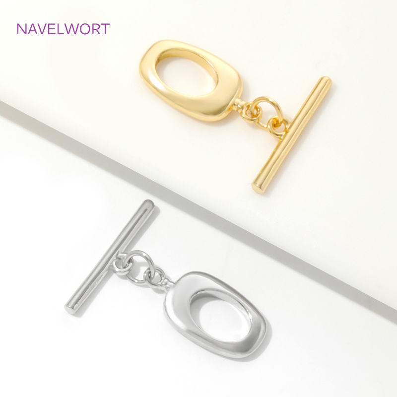 Cierres OT irregulares de lató - Toggle Clasp Gold reseña y precio