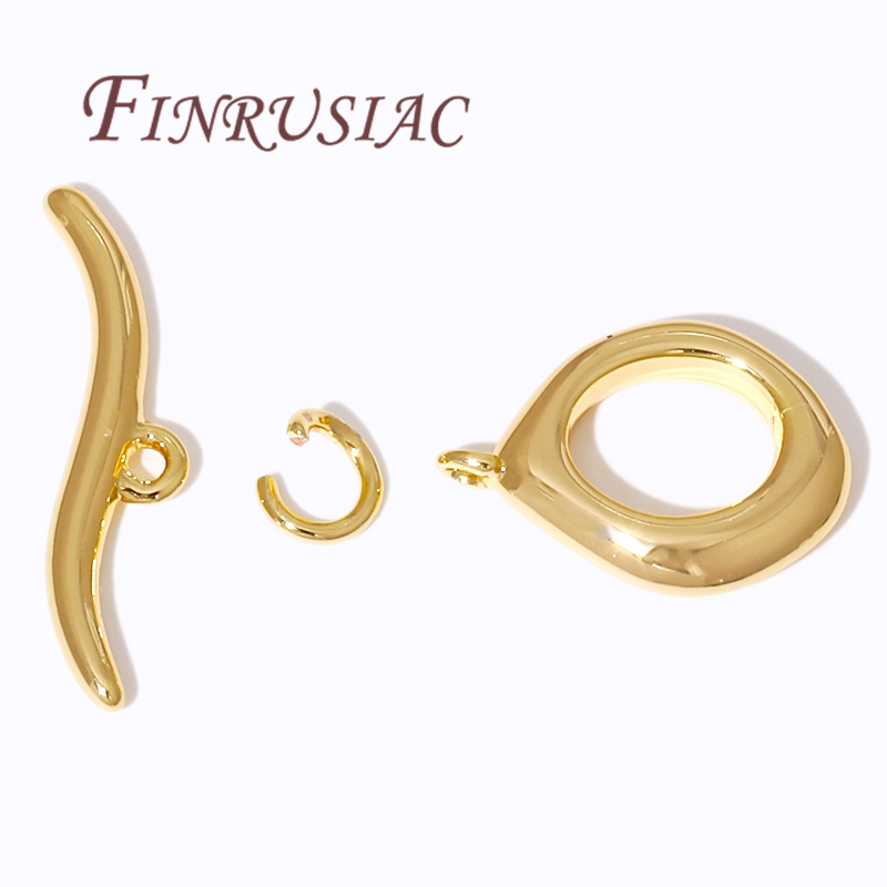 Cierre de palanca OT chapado e - Toggle Clasp Gold reseña y precio
