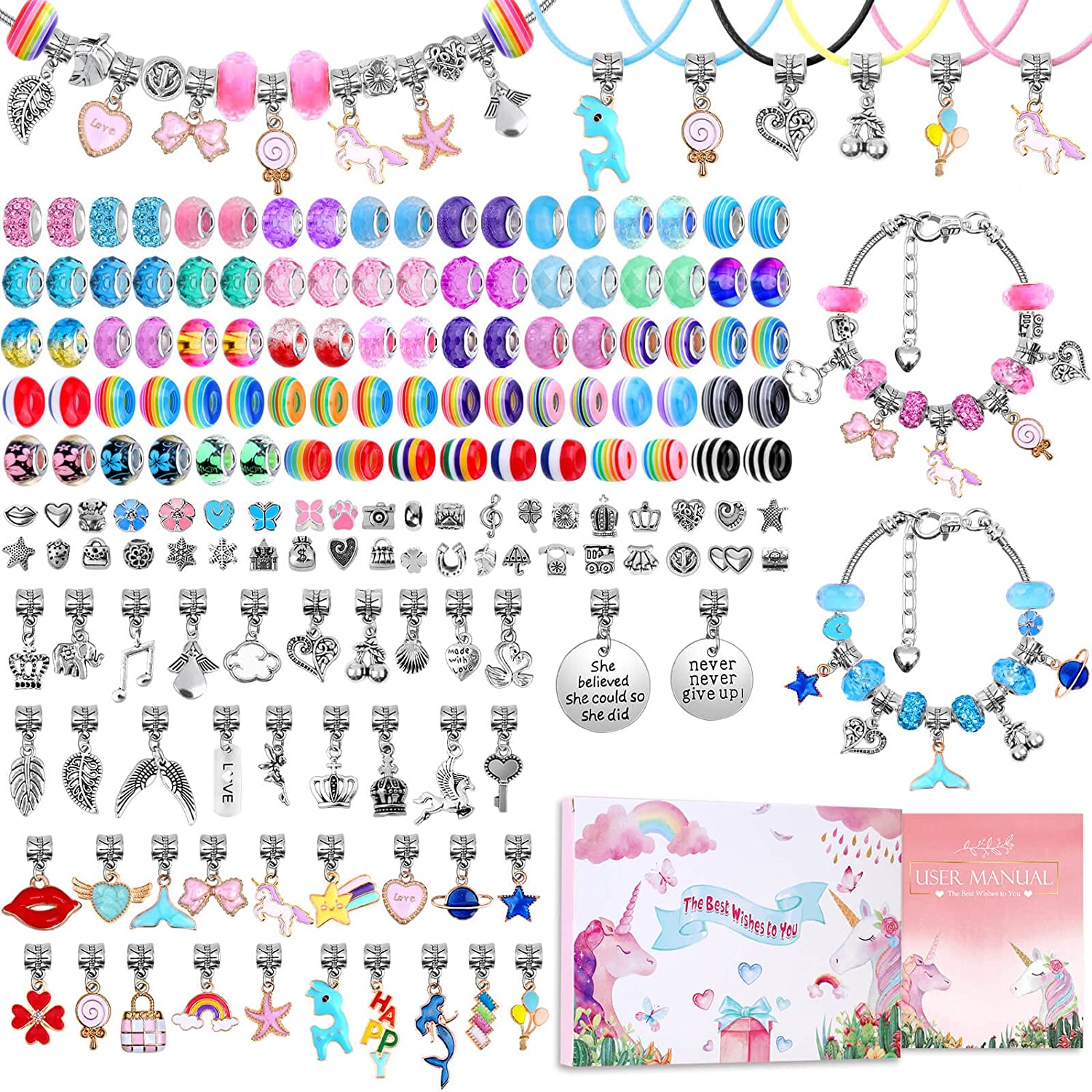 Kit DE FABRICACIÓN de pulseras - Jewelry Making Kits For Kids reseña y precio