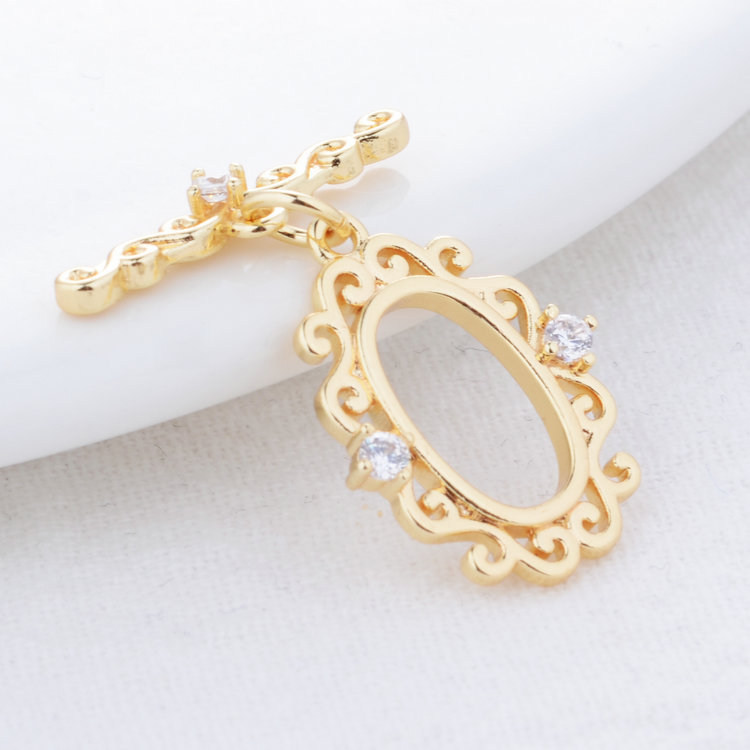 Pulsera de Latón chapado en or - Toggle Clasp Gold reseña y precio