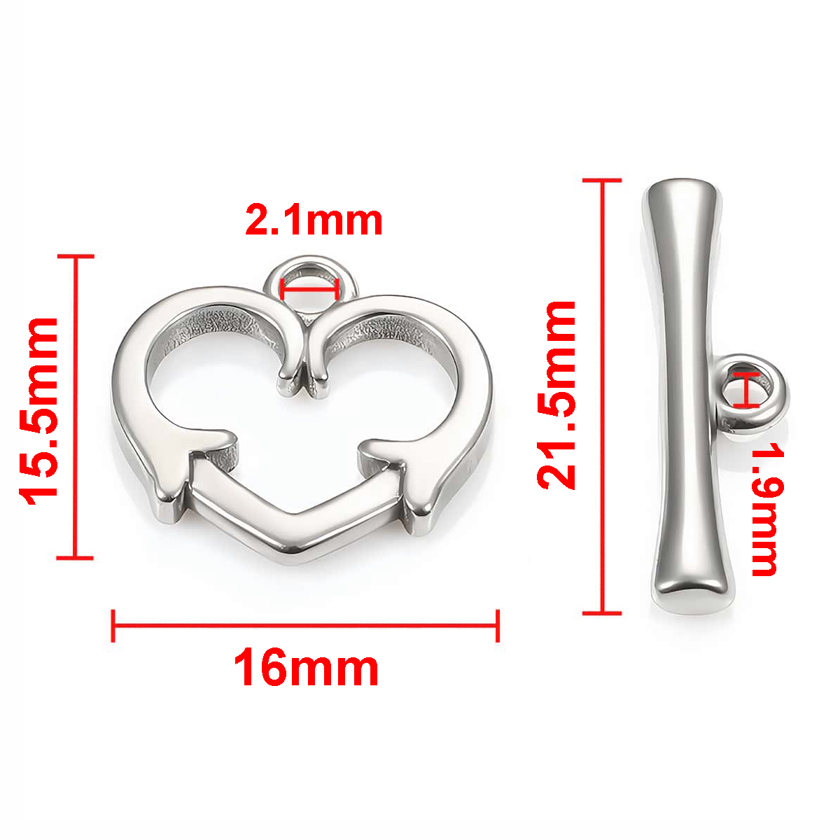 2 juegos de cierres OT de acer - Jewelry Making Set reseña y precio