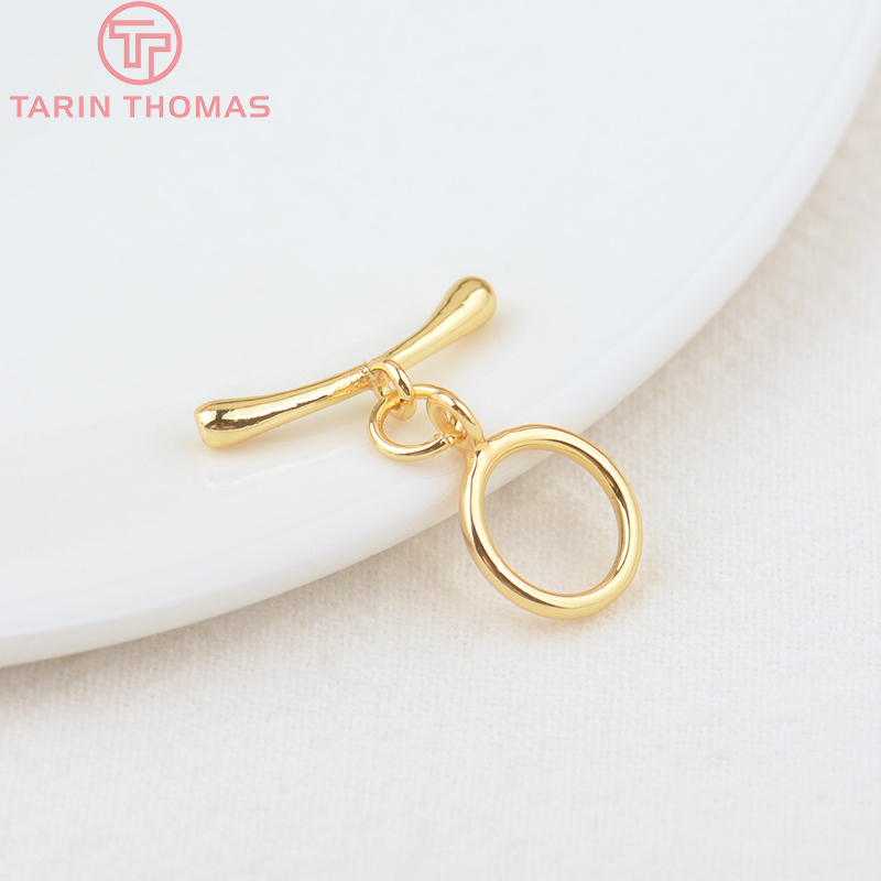(3278)6 juegos O:10MM T:19MM 2 - Toggle Clasp Gold reseña y precio