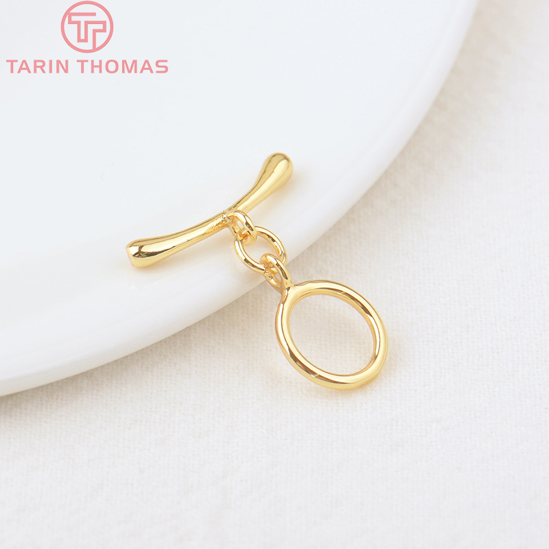 (3278)6 juegos O:10MM T:19MM 2 - Toggle Clasp Gold reseña y precio