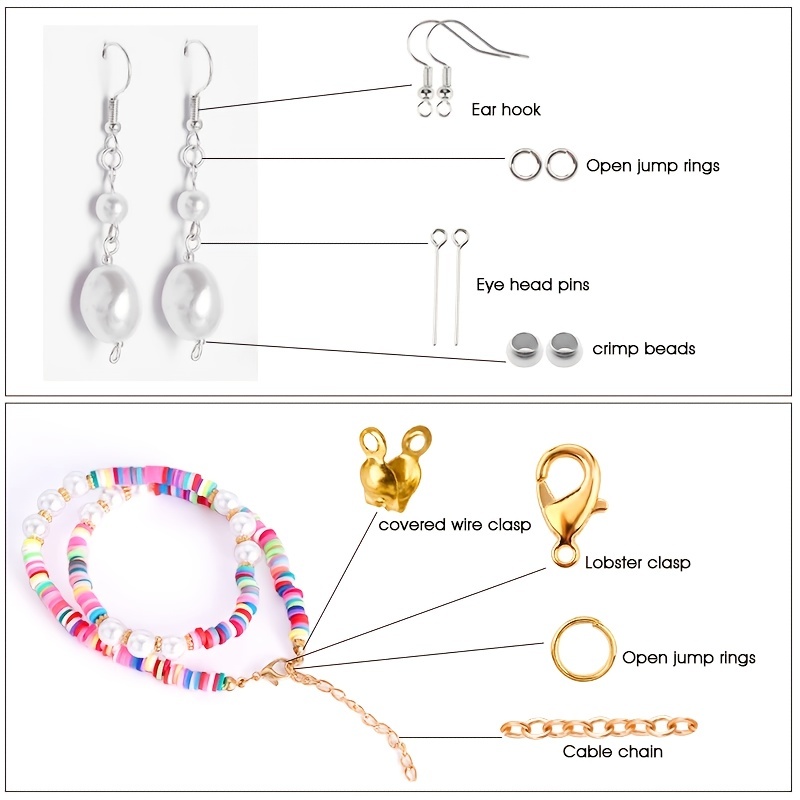 1420 piezas 1 caja Kit de acce - Jewelry Making Rings reseña y precio